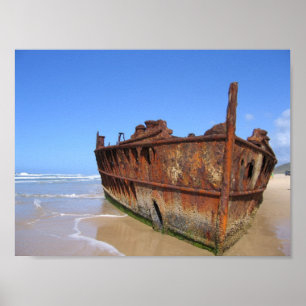 Wrack des Maheno Poster