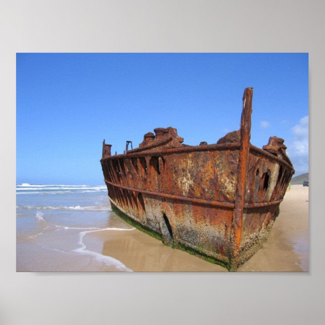 Wrack des Maheno Poster (Vorne)