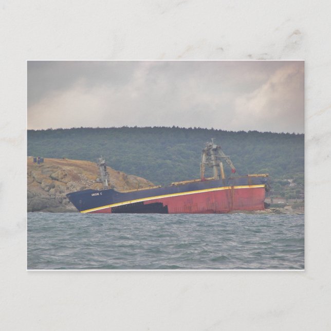 Wrack des Orcun C Postkarte (Vorderseite)