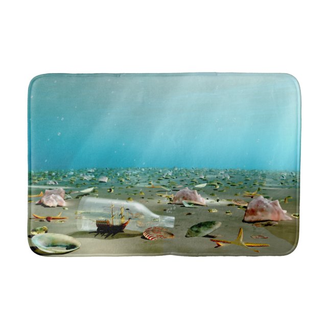 Wrack-in-Bottle-Bathmat Badematte (Vorderseite)