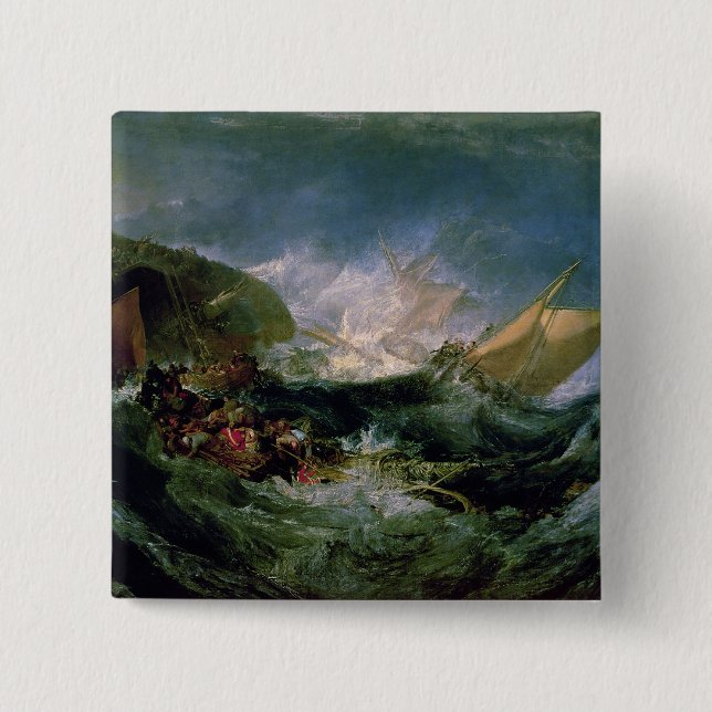 Wrack Josephs Mallord William Turner | von einem Button (Vorderseite)