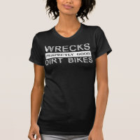 Wrack-Schmutz fährt Motocross-T - Shirt-Fahrrad