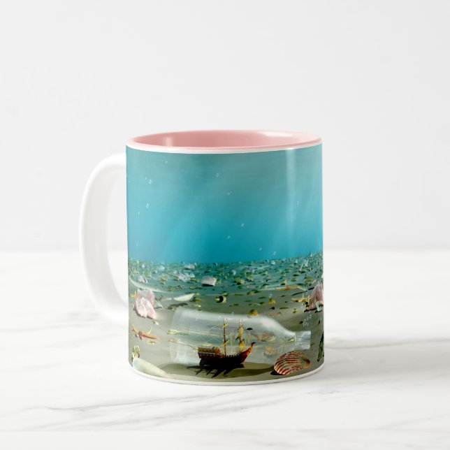 Wrack-Tasse Zweifarbige Tasse (Vorderseite Links)