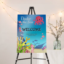 Wrack unter der Sea Baby Shower