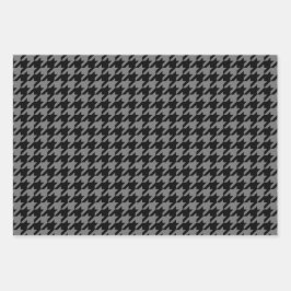 Wrackpapier für Hahnentrittmuster Geschenkpapier Set