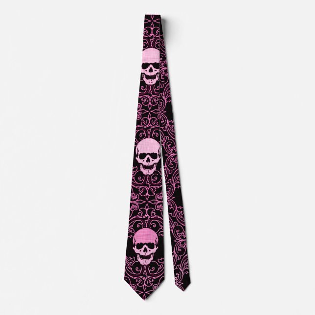 Wraithe die Vintage des rosa gotischen Krawatte (Vorderseite)