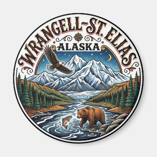 Wrangell–St. Elias National Park and Preserve USA Magnet
