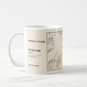 Wrangell–St. Elias National Park Trail Karte Tasse