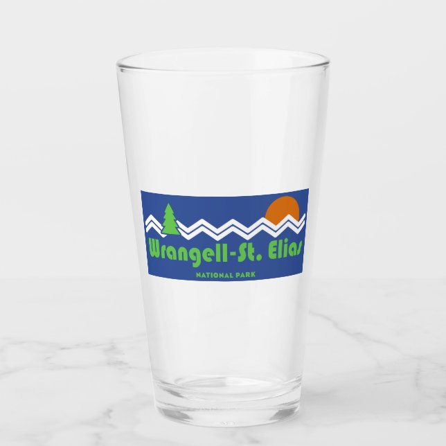 Wrangell-St Elias National Retro Glas (Vorderseite)
