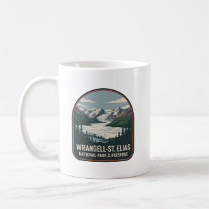 Wrangell–St. Elias Nationalpark-Abzeichen Kaffeetasse