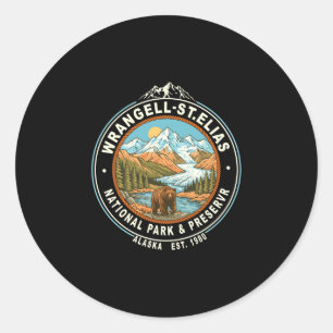 Wrangell-st elias nationalpark alaska outdoor runder aufkleber