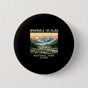 Wrangell-st elias nationalpark alaska vintage button