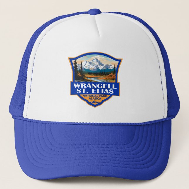 Wrangell St. Elias Nationalpark California Truckerkappe (Vorderseite)