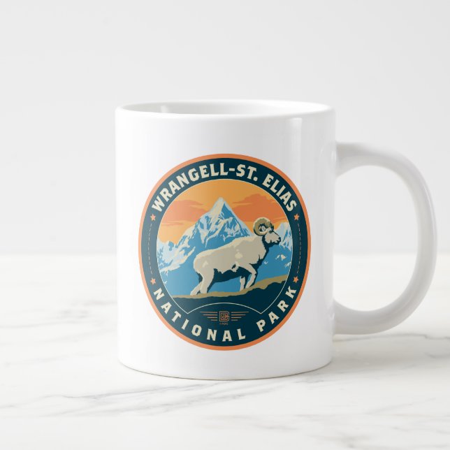 Wrangell-St Elias-Nationalpark Jumbo-Tasse (Rechts)