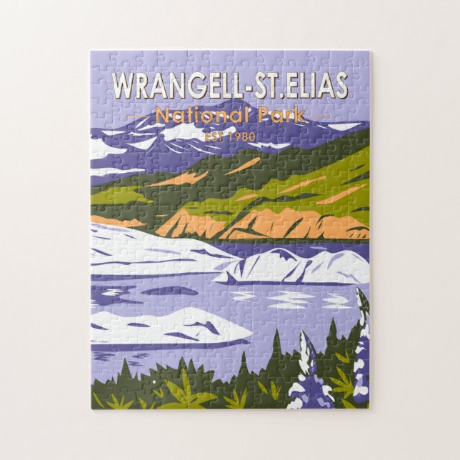 Wrangell St Elias Nationalpark Nizina Lago Alaska (Vertikal)