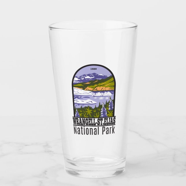 Wrangell St Elias Nationalpark Nizina Lago Alaska Glas (Vorderseite)