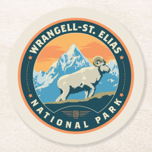 Wrangell-St Elias-Nationalpark Runder Pappuntersetzer