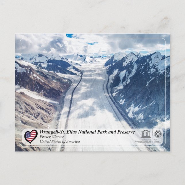Wrangell-St. Elias Nationalpark und Erhaltung Postkarte (Vorderseite)