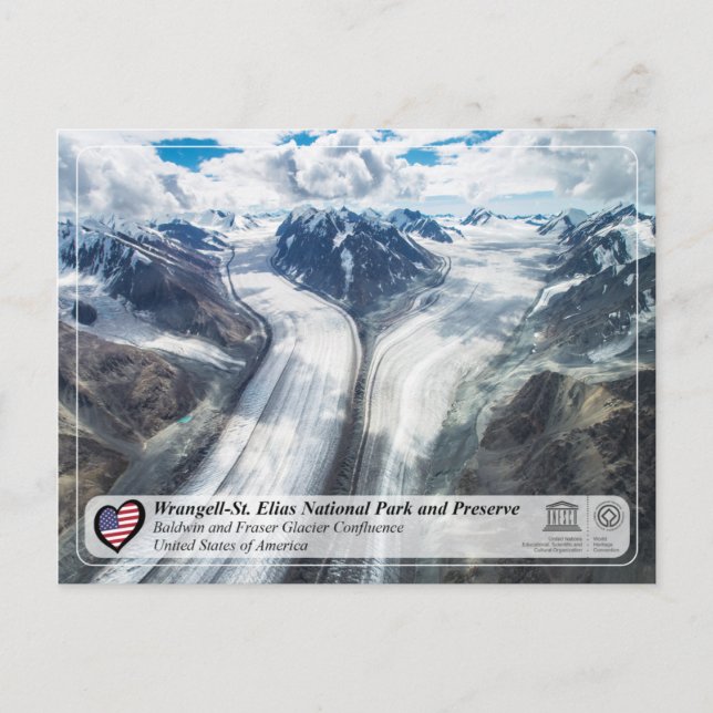 Wrangell-St. Elias Nationalpark und Erhaltung Postkarte (Vorderseite)