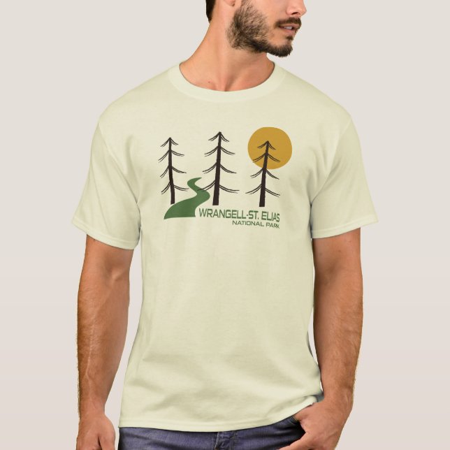 Wrangell-St. Elias Nationalparkplatz T-Shirt (Vorderseite)