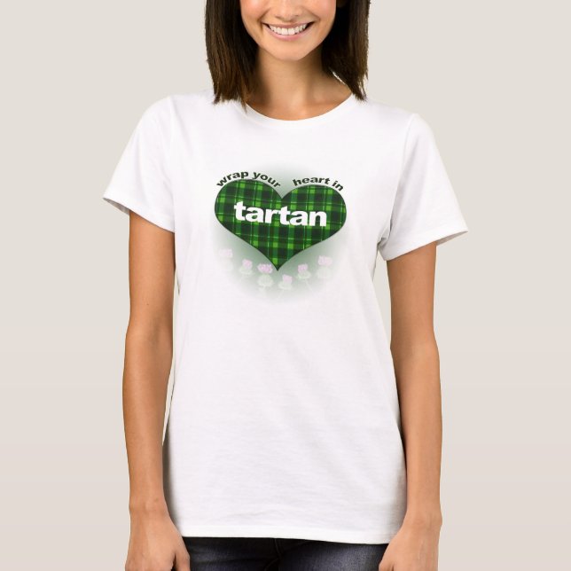 Wrap dein Herz in Tartan! T-Shirt (Vorderseite)
