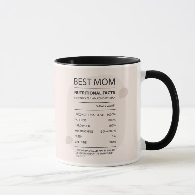 Wrap der niedlichen besten Mama Ernährung Tasse (Rechts)