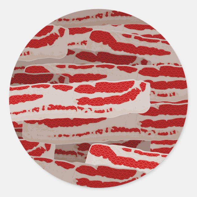 Wrap es in Bacon! Runder Aufkleber (Vorderseite)