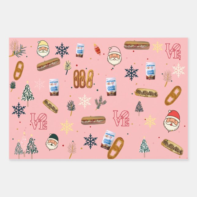 Wrap es Philly auf - dein Geschenk, unsere Touch. Geschenkpapier Set (Vorderseite)