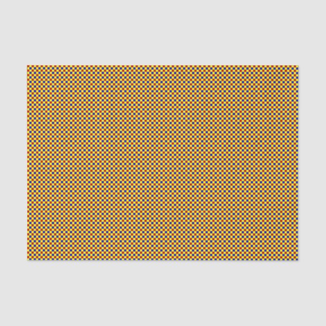 WRAP-PAPERS FÜR Primärfarben-Gingham-4-TISSUE Seidenpapier (Vorderseite)