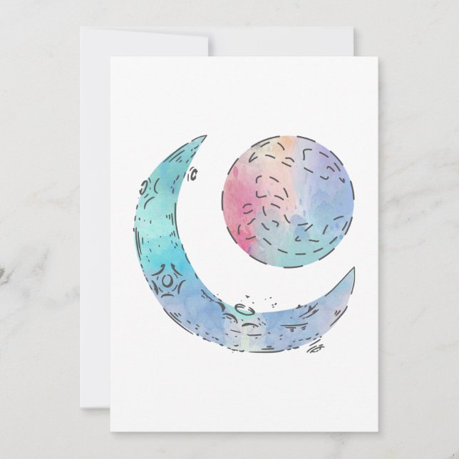 Wrap Sun und Moon Gallery Einladung (Vorderseite)