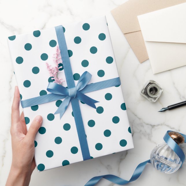 Wrap Your Gift in Deep Teal Elegance Geschenkpapier (Schenken)