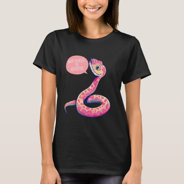 Wrap Yourself in Adventure Funny Quote Cute Cartoo T-Shirt (Vorderseite)