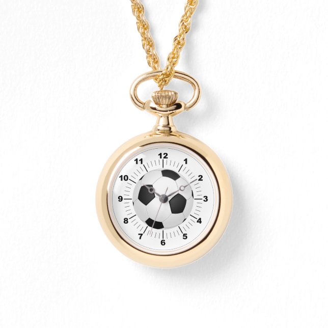 Wraparound Gold Watch für Frauenfußball Armbanduhr (Vorderseite)
