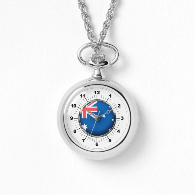 Wraparound Silver Watch in Australien Armbanduhr (Vorderseite)