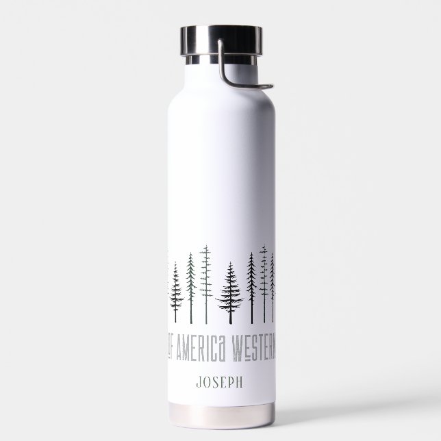Wraparound Treeline Design Trinkflasche (Links)