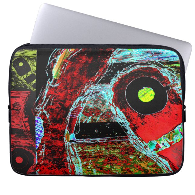 Wrapped Canvas Frequency Serpent Abstract Energy  Laptopschutzhülle (Vorderseite)