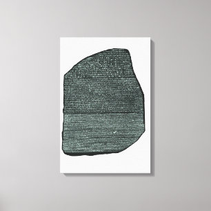 Wrapped Canvas Rosetta Stone Ägyptische Hieroglyph Leinwanddruck