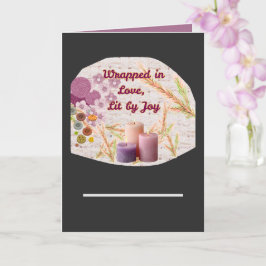  Wrapped in Love, Lit by Joy | Heartfelt Christmas Karte