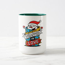 Wrapped in Love Weihnachten Zweifarbige Tasse