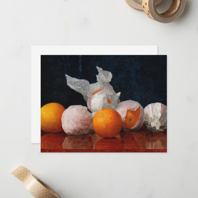 Wrapped Orange by William Joseph Mccloskey Mitteilungskarte (Vorderseite/Rückseite Beispiel)