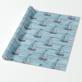Wrapper Driftwood Beach Yacht Design Geschenkpapier