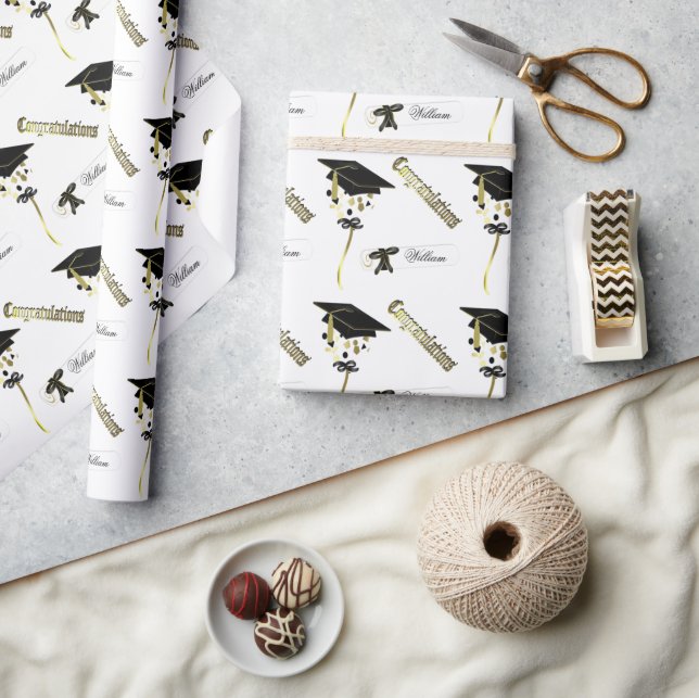 Wrapper für personalisierte Abschluss Geschenkpapier (Kunsthandwerk)