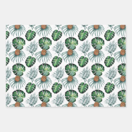 Wrapping - Monstera / Pinapass Geschenkpapier Set