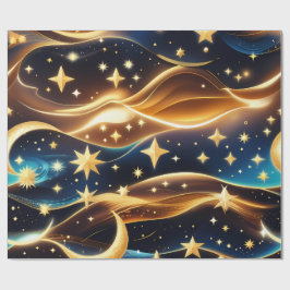 Wrapping Paper - Amber Celestial Moon Geschenkpapier