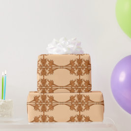 Wrapping Paper - Angles Blätter in gepolstertem Mu Geschenkpapier