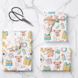 Wrapping Paper Baby Stuff Geschenkpapier Set