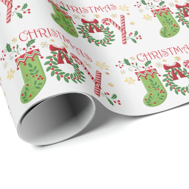 Wrapping Paper - Christmas Joy Geschenkpapier (Rolleneckpunkt)