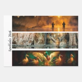 Wrapping Paper Decoupage Handsaw Country Setting  Geschenkpapier Set