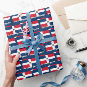 Wrapping Paper der Dominikanischen Republik, domin Geschenkpapier