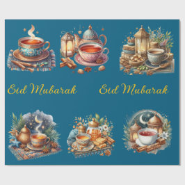 Wrapping Paper-Eid Mubarak Wrapping Paper Geschenkpapier